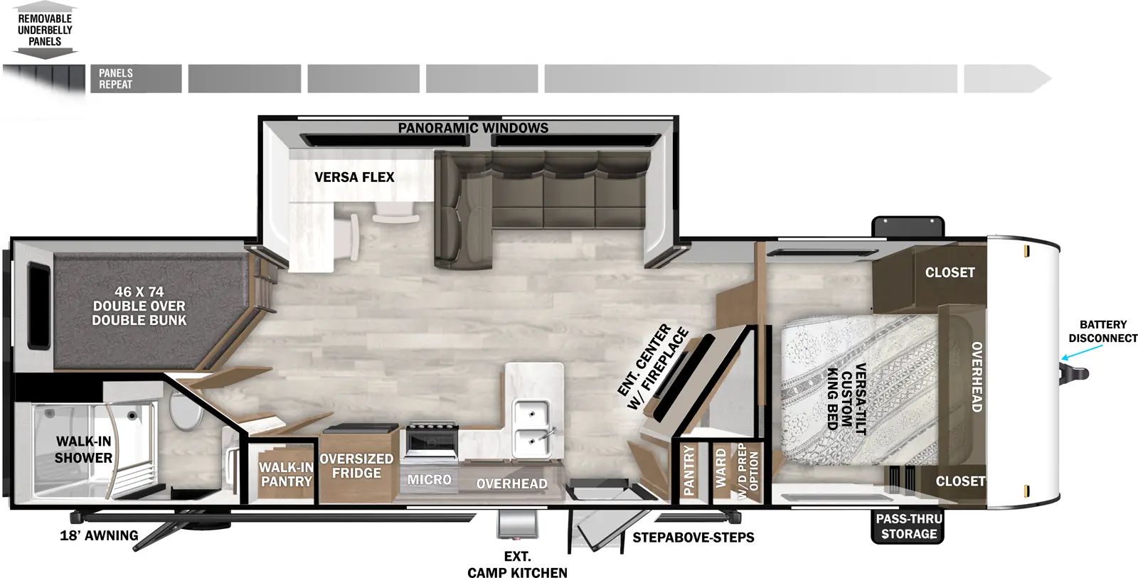 Wildwood 26DBUD Floorplan